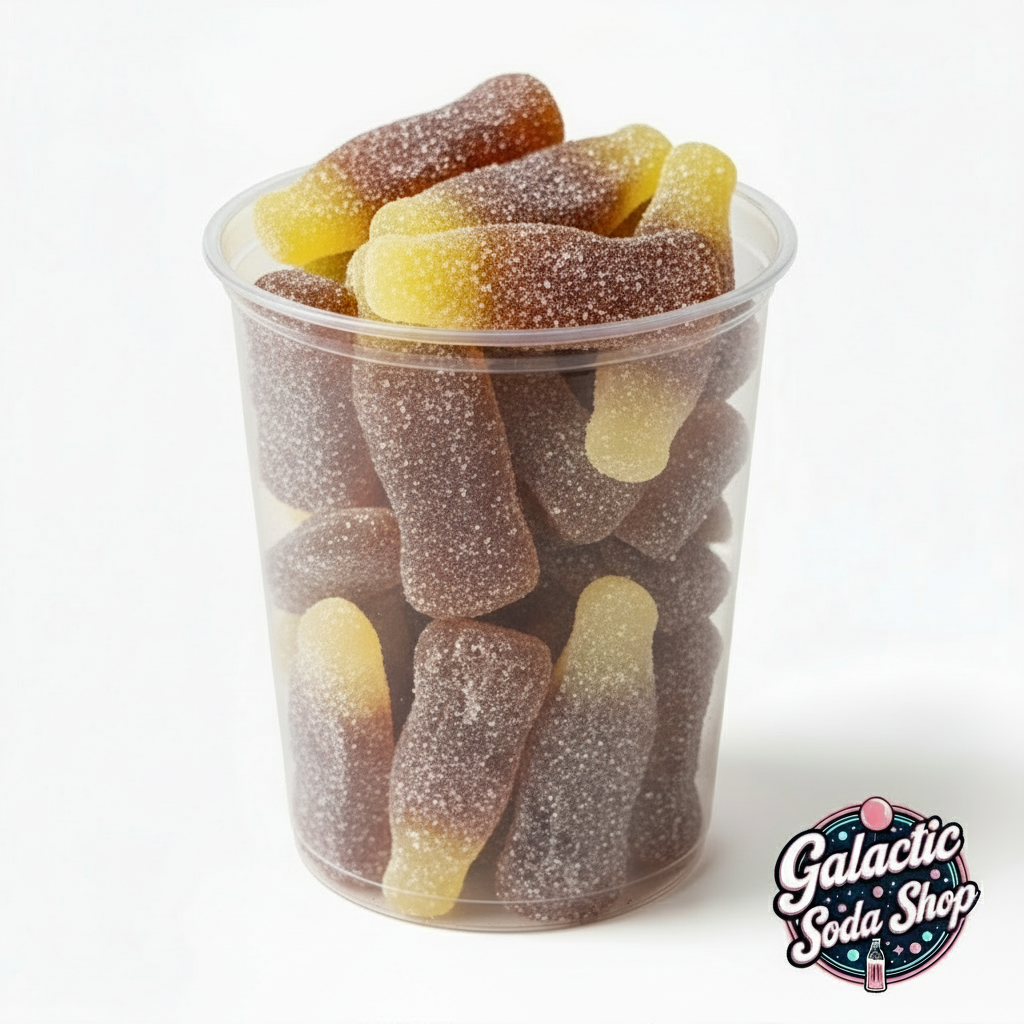 Large Jellioo Sour Cola Bottles