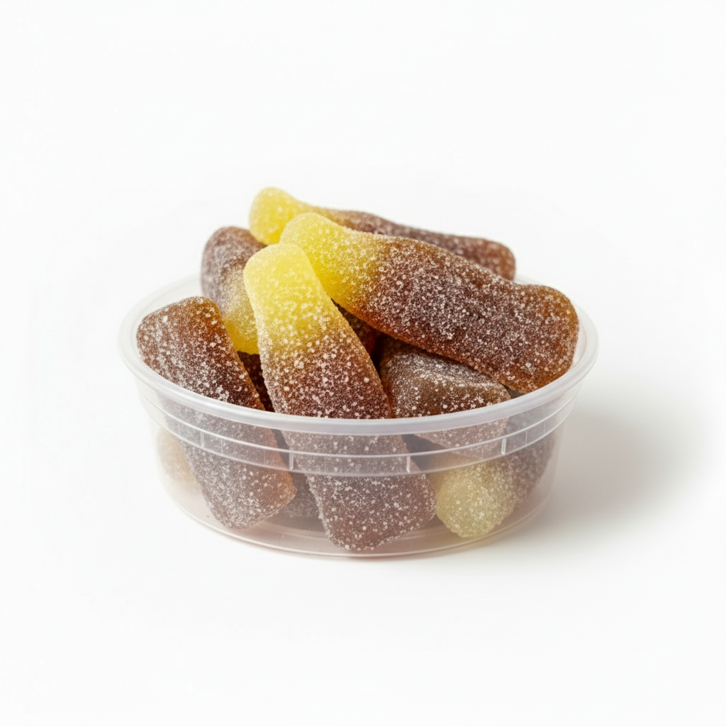 Small Jellioo Sour Cola Bottles